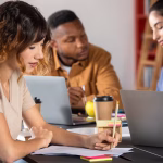 young adults studying together study session 23 2149265761